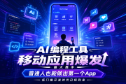 AI编程工具成移动应用爆发最大推手，普通人也能做出第一个App
