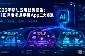 2026年移动应用趋势报告：AI正深度渗透手机App三大赛道